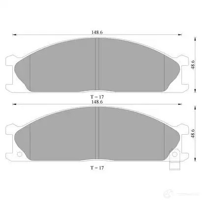 Тормозные колодки, комплект BOSCH 7GGJ9 0986ab2007 BP2 007 1193488025