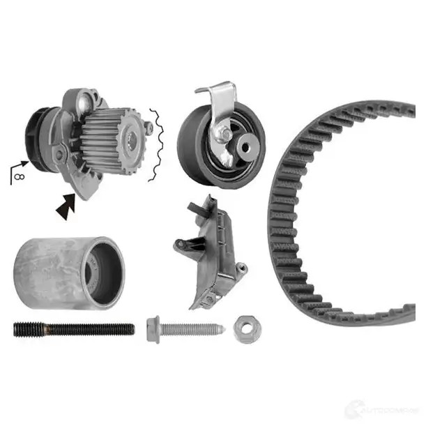 Комплект ремня грм с водяным насосом BOSCH QJK VUNE 4047024954281 6021518 1987946420