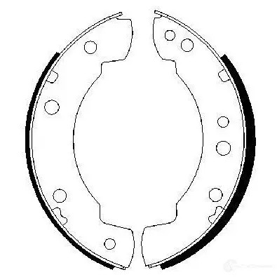 Барабанные тормозные колодки, комплект BOSCH 341455 B S493 0986487232 NB5IU