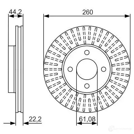 Задний фонарь BOSCH H5W 0H 322836 4047024058422 0319318203