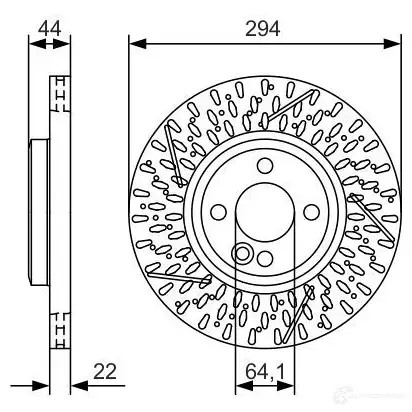 Тормозной диск BOSCH BD2137 BD 2137 0986479a69 340206
