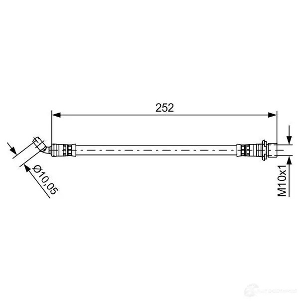 Тормозной шланг BOSCH 1987481662 6AO3SP3 BH 1546 354755