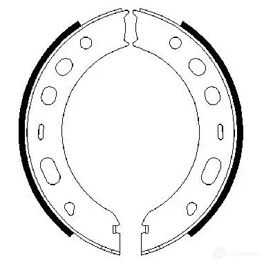 Тормозные колодки ручника, комплект BOSCH BS92 6 341754 0986487706 WTCT5ER