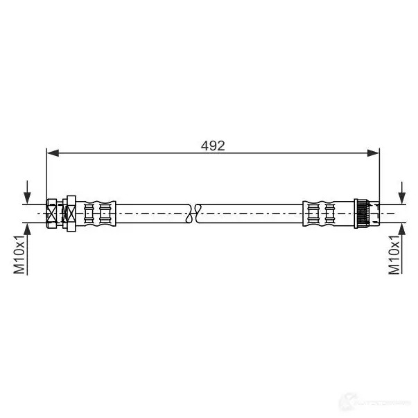 Тормозной шланг BOSCH BH9 49 1987481057 354176 W1ZO98