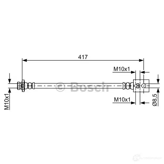 Тормозной шланг BOSCH 1987481834 76FDAG B H1718 354927