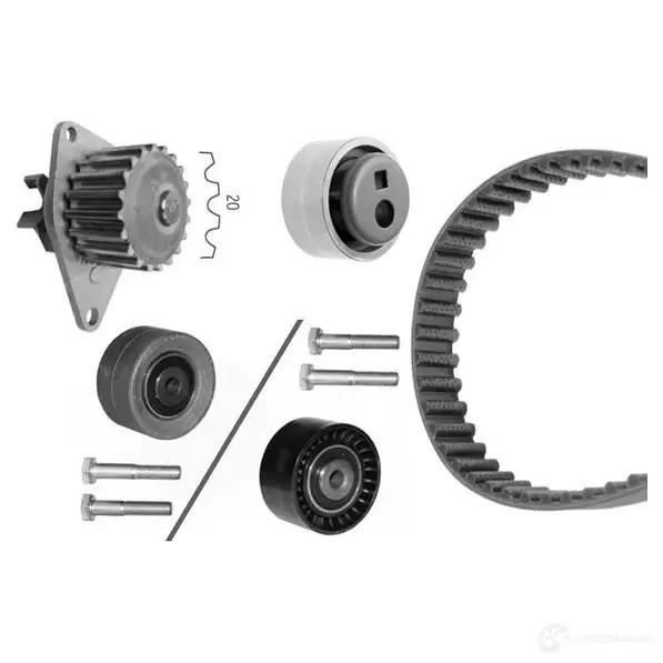 Комплект ремня грм с водяным насосом BOSCH 1987948703 WASSERPUMPEN-SET 357529 8 703
