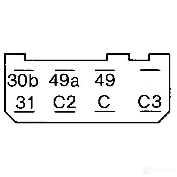 Реле поворотников, поворотов BOSCH L 1FA8GF 0335215163 324375 3165142178721