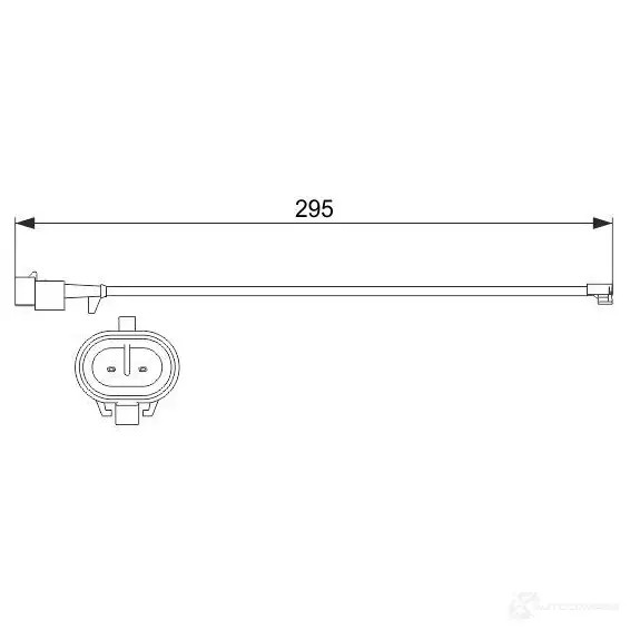 Датчик износа тормозных колодок BOSCH 1987473537 351534 A P865 18DA9KW