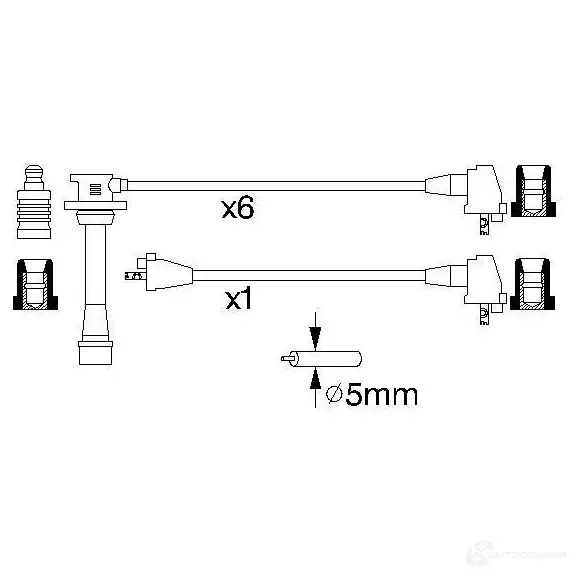 Высоковольтные провода зажигания, комплект BOSCH M5Q3T4M B 926 0986356926 335682