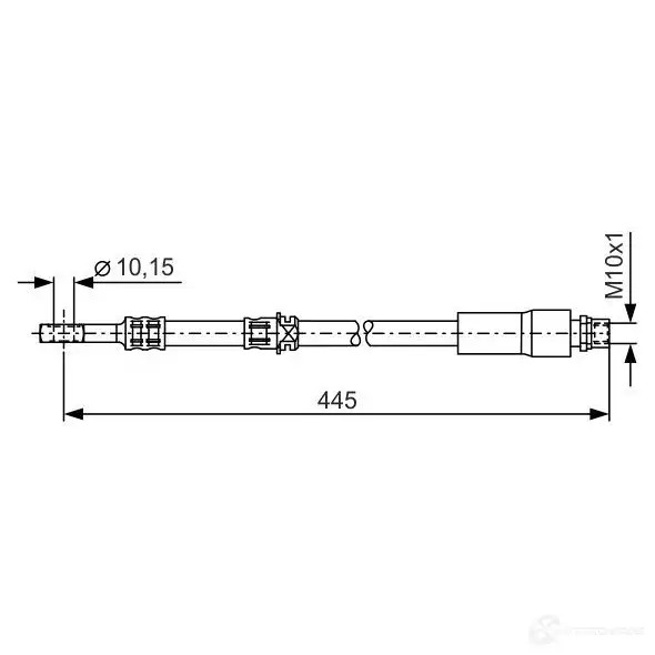 Тормозной шланг BOSCH BH84 2 126A1B 352901 1987476455