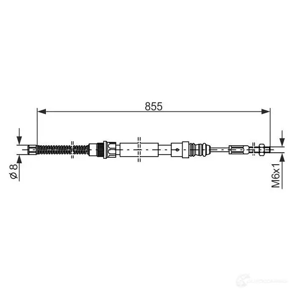 Трос ручника, стояночного тормоза BOSCH 1987477148 353403 V8OC18 B C128