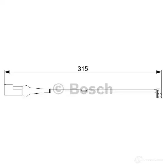 Датчик износа тормозных колодок BOSCH 1987473549 351546 R91OD7 AP103 9