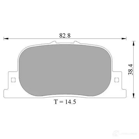Тормозные колодки, комплект BOSCH 1193489127 0986ab2654 2359 2 7708-D835