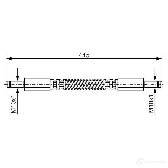 Тормозной шланг BOSCH 1987476925 353249 SUMJY B H569