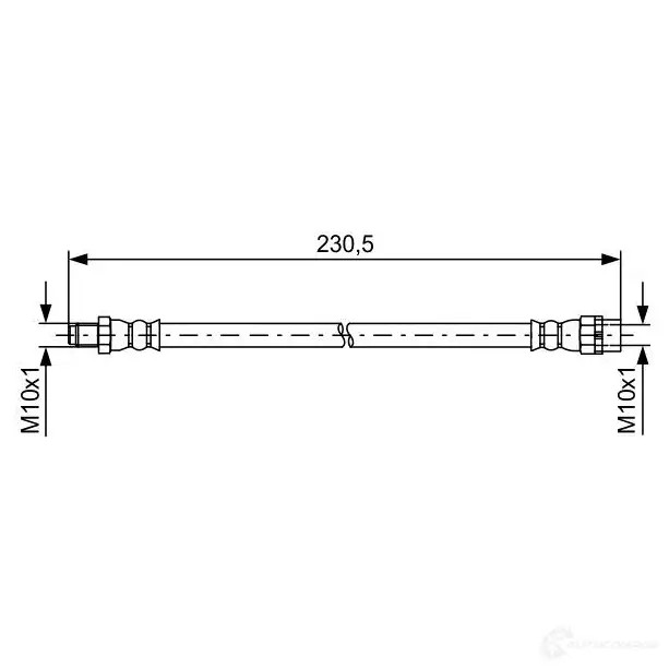 Тормозной шланг BOSCH 354692 C2CP6 1987481599 BH14 83