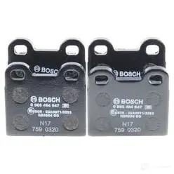 Тормозные колодки, комплект BOSCH BP2021 20010 1193484267 0986494847