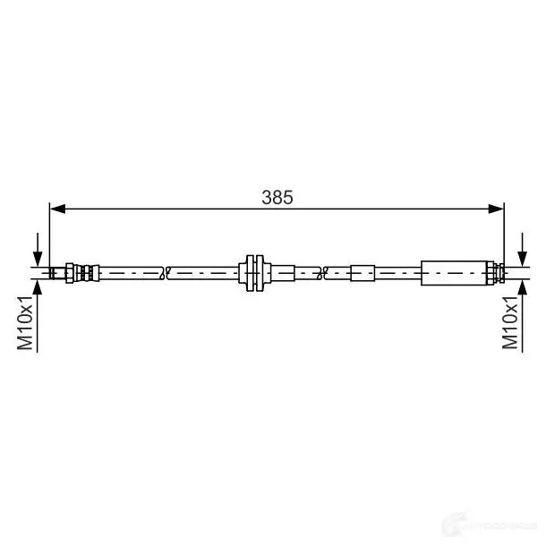 Тормозной шланг BOSCH 1987481418 BH1 306 M2WDE9 354516