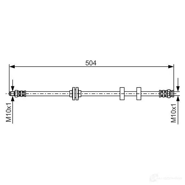 Тормозной шланг BOSCH 1VUWFK BH5 23 353211 1987476879