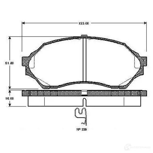 Противотуманная фара, противотуманка птф BOSCH E1 21006 BF7TE9 321489 0305050001
