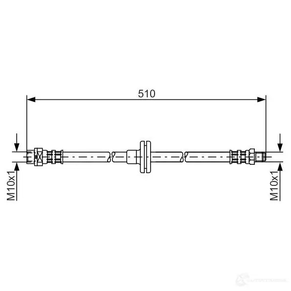 Тормозной шланг BOSCH BH03 1 NGC1J 1987476056 352622