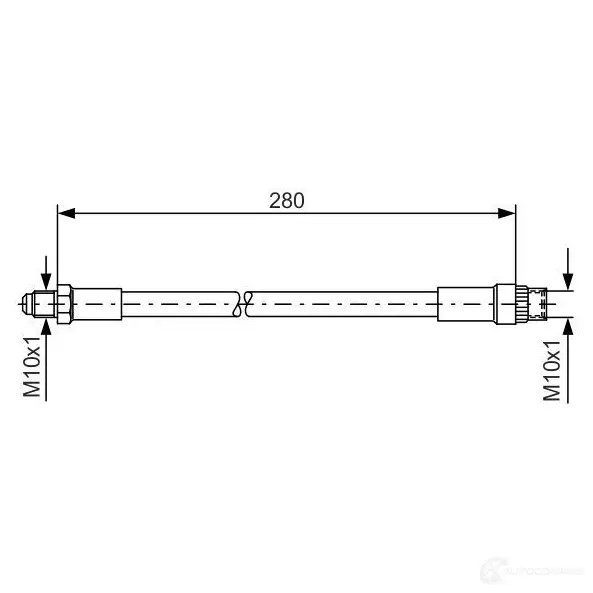 Тормозной шланг BOSCH 352876 1987476424 WNH6EJ BH13 5
