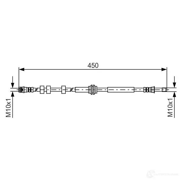 Тормозной шланг BOSCH BH 1317 KBKTH28 354527 1987481429