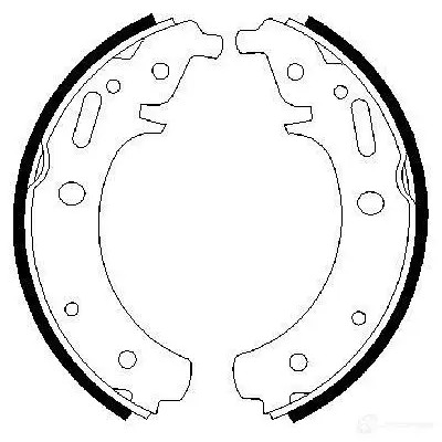 Барабанные тормозные колодки, комплект BOSCH 0986487223 J48DASX B S486 341450