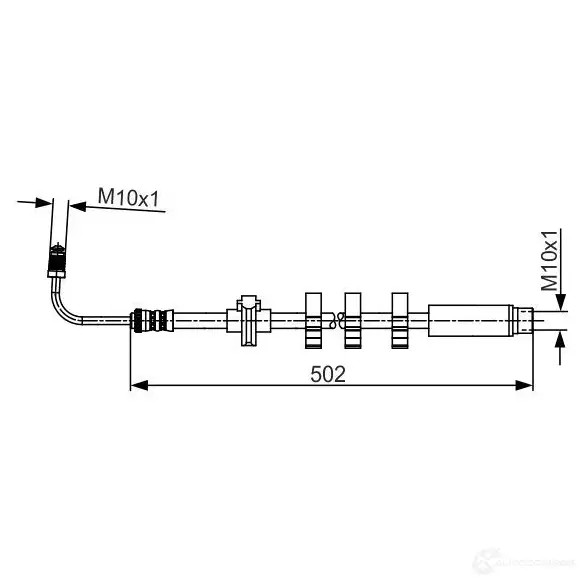 Тормозной шланг BOSCH BH 1156 354373 2SKZD 1987481264