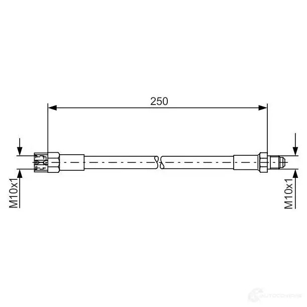 Тормозной шланг BOSCH ZXG3W0P 352601 1987476009 B H008