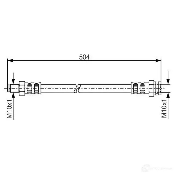 Тормозной шланг BOSCH 1987481034 JPR5JC 354157 BH9 26