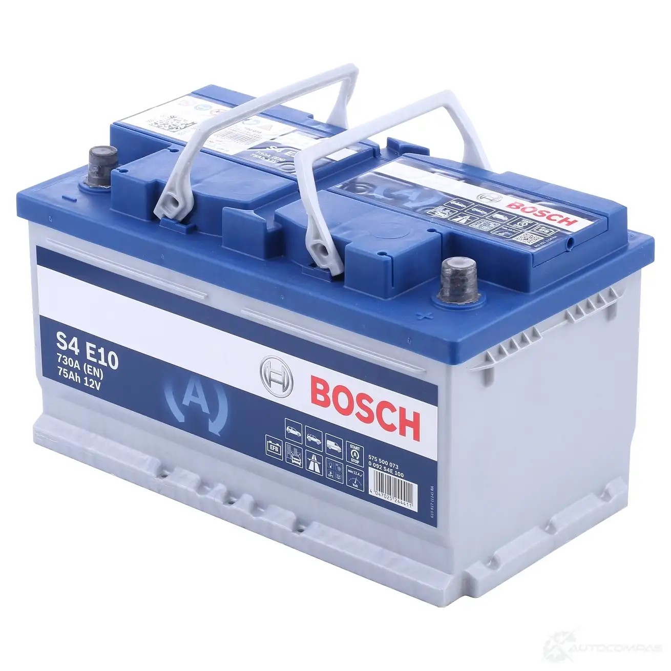 Аккумулятор 75 ач 730 а 12 в efb 315x175x175 BOSCH 12V 730A 75AH 304187 0092S4E100 S4 E10