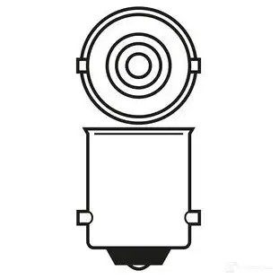 Лампа BA15S 1 Вт 12 В 4000K BOSCH 9L7 QAA 1437245360 1987301518