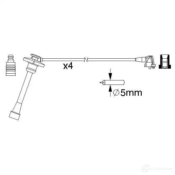 Провода зажигания BOSCH 335830 B 176 0986357176 S6OJRCT