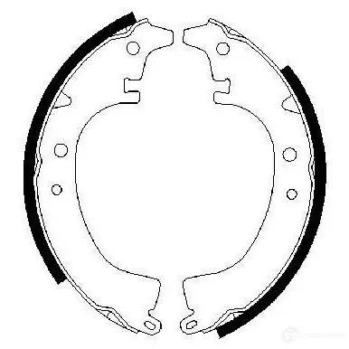 Барабанные тормозные колодки, комплект BOSCH 8KU6P 341490 B S544 0986487294
