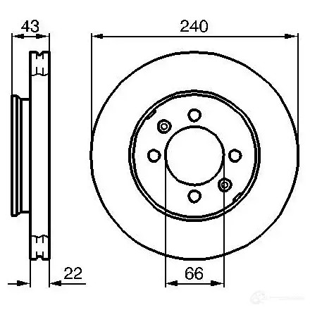 Тормозной диск BOSCH 0986478813 BD716 E1 90 R - 02C0349/0127 339189
