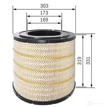 Топливный фильтр BOSCH 1457431706 SSPIH 1423167855 N 1706