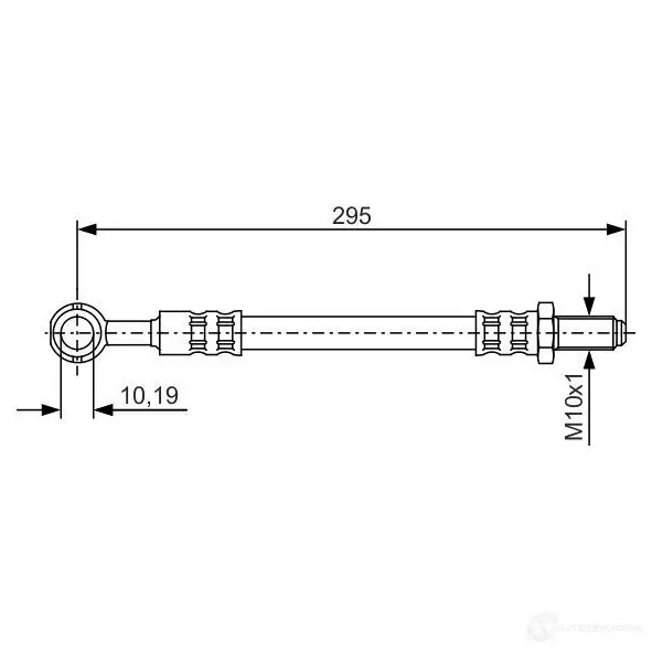 Тормозной шланг BOSCH 1987481365 MS7JL B H1257 354466