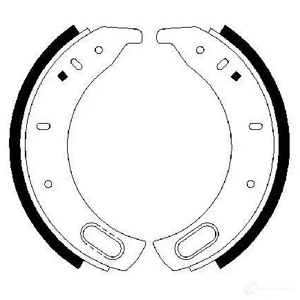 Барабанные тормозные колодки, комплект BOSCH 0986487459 I0IA2 BS7 09 341582