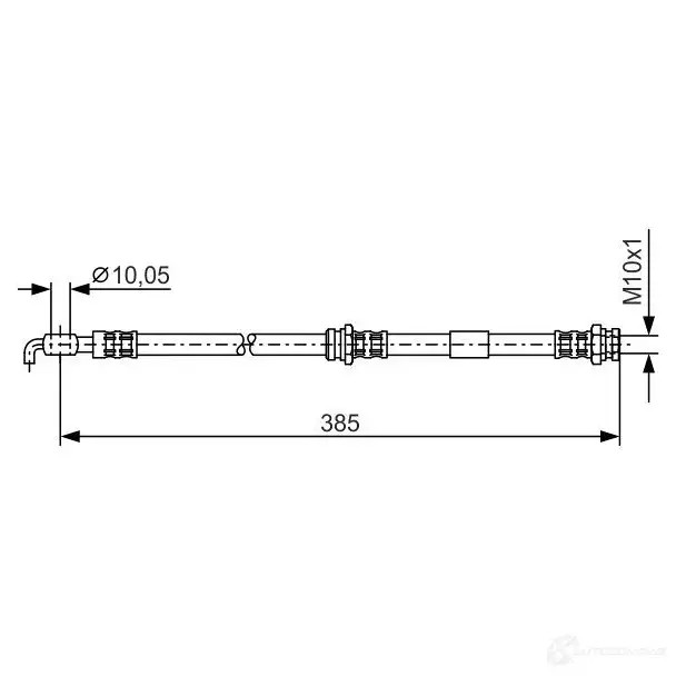 Тормозной шланг BOSCH BH7 18 1987476110 H1949 352661