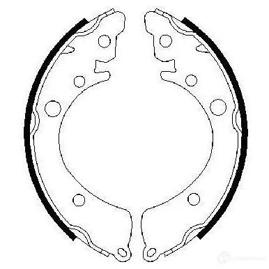 Барабанные тормозные колодки, комплект BOSCH 0986487302 B S552 ZAJTC 341497