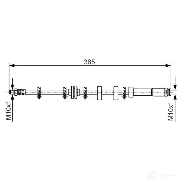 Тормозной шланг BOSCH 9OSK4H BH 327 1987476634 353032