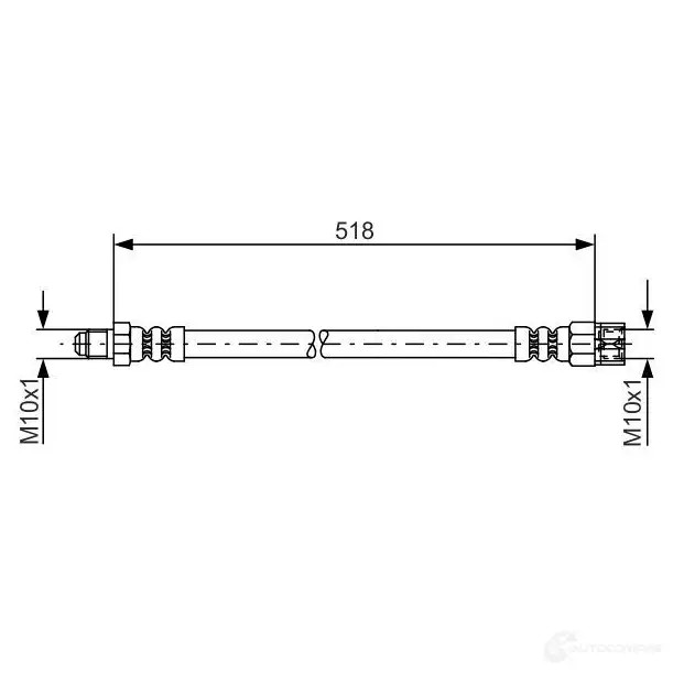 Тормозной шланг BOSCH 1987481007 354134 B H899 R38N8B