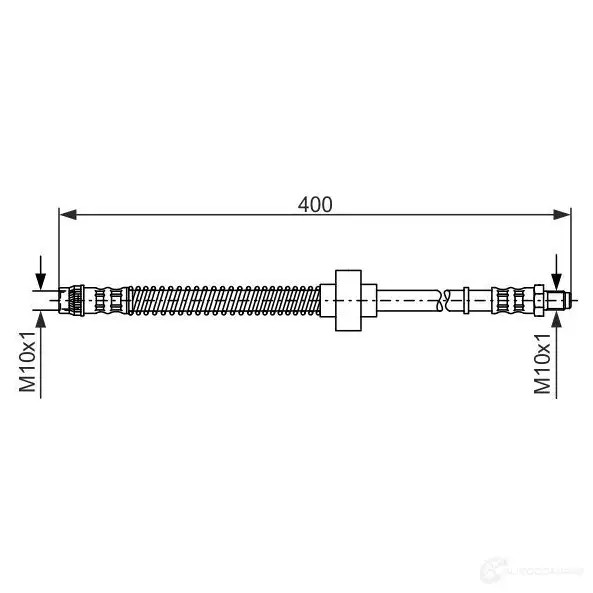 Тормозной шланг BOSCH 0NVCHFX 1987476844 353184 BH4 96