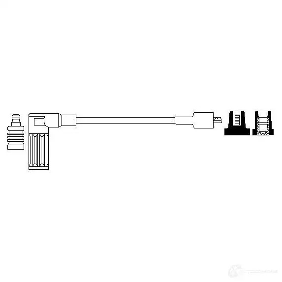 Высоковольтный провод зажигания BOSCH 335345 0986356206 X 40 078Y6U