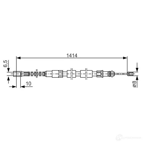 Трос ручника, стояночного тормоза BOSCH BP2CY8T 355282 B C1108 1987482215