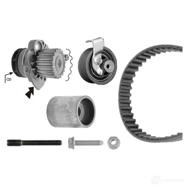 Комплект ремня грм с водяным насосом BOSCH 5Y C3Z 1987946419 4047024954274 1197990573