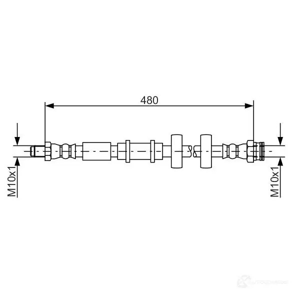 Тормозной шланг BOSCH JA675B 354648 BH1 436 1987481552