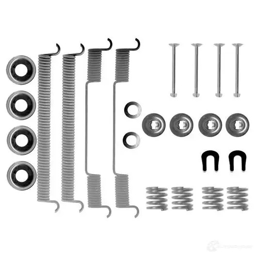 Ремкомплект тормозных накладок BOSCH AS 018 1987475027 352279 VRFXP