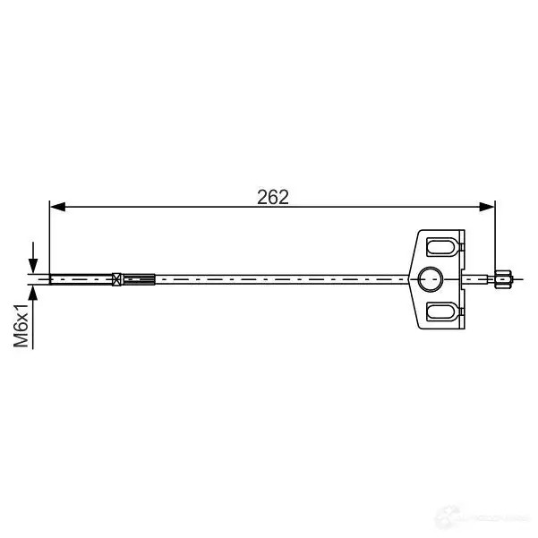 Трос ручника, стояночного тормоза BOSCH 355391 VPL5MK 1987482337 BC 1221