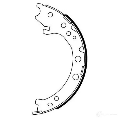 Тормозные колодки ручника, комплект BOSCH 0986487967 D5FX K 1437244910